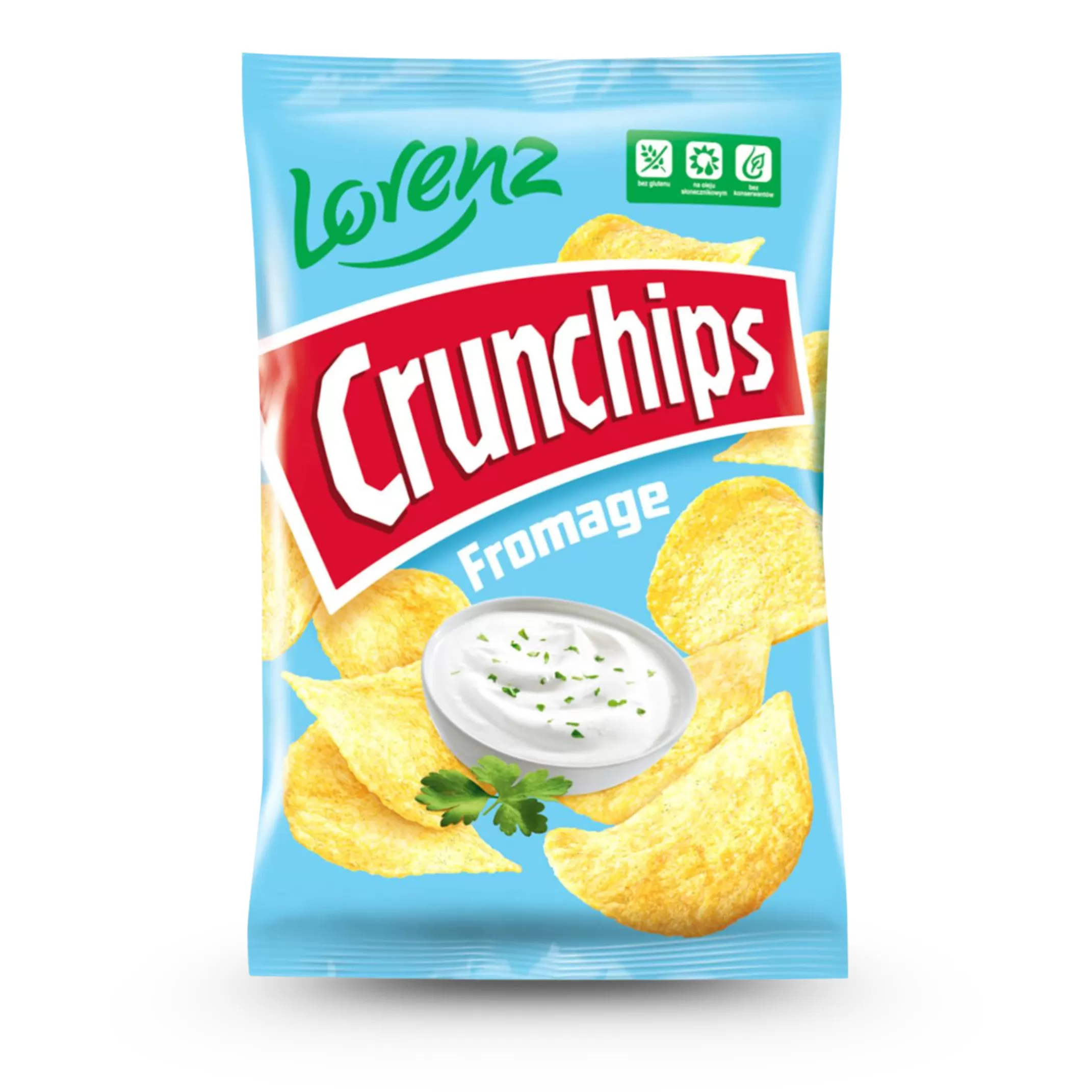 Чіпси картопляні «Cranchips». Смак: сметана та зелень