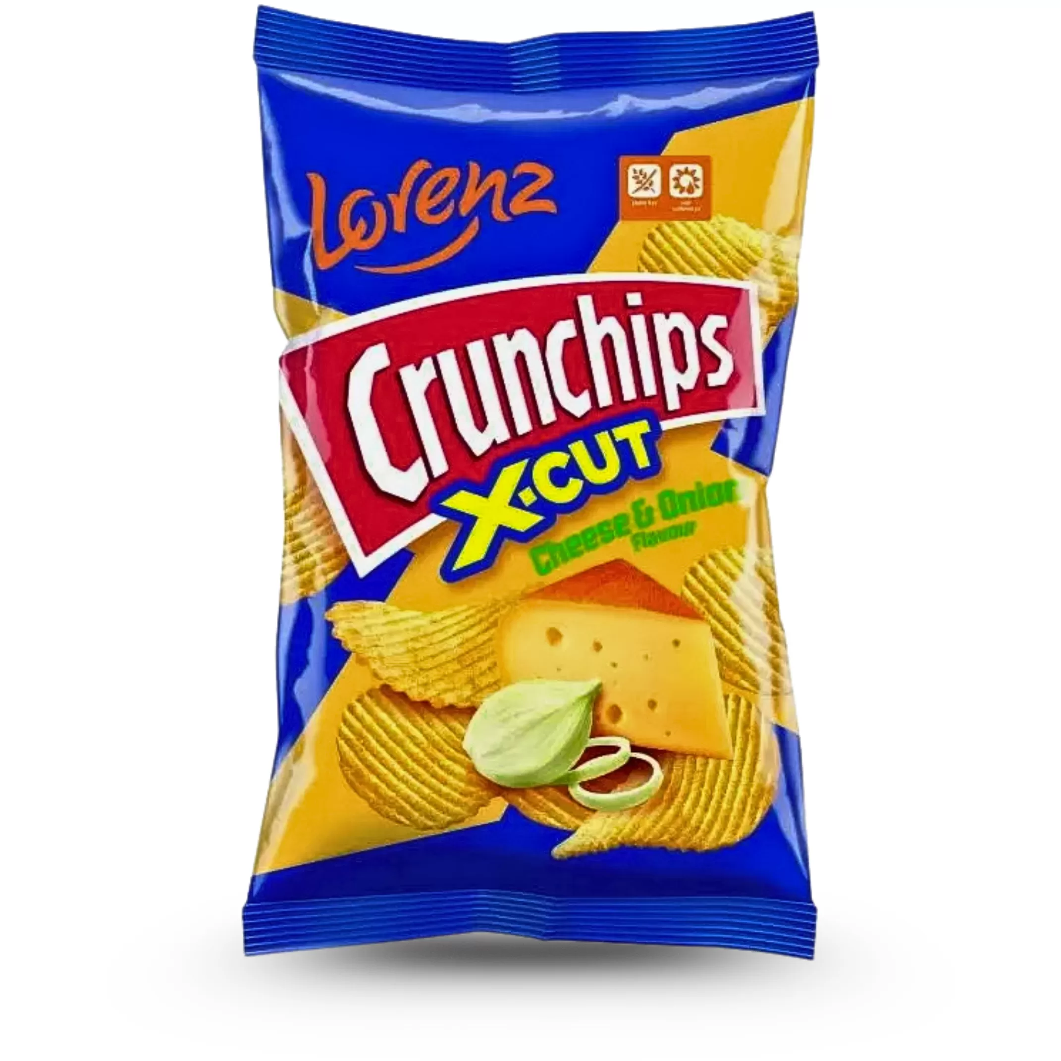 Чіпси картопляні «Cranchips». Смак: сир та цибуля