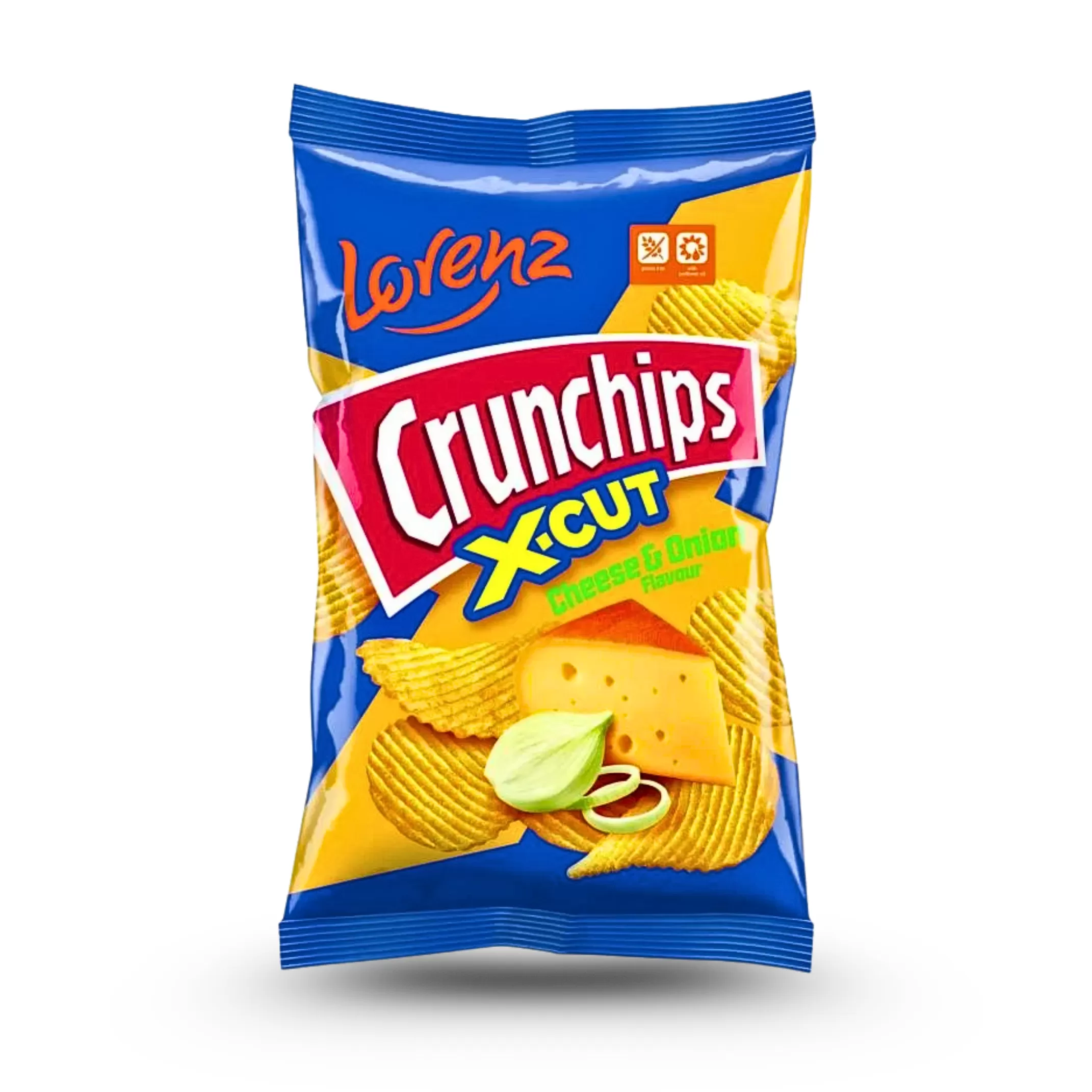 Чіпси картопляні «Cranchips». Смак: сир та цибуля